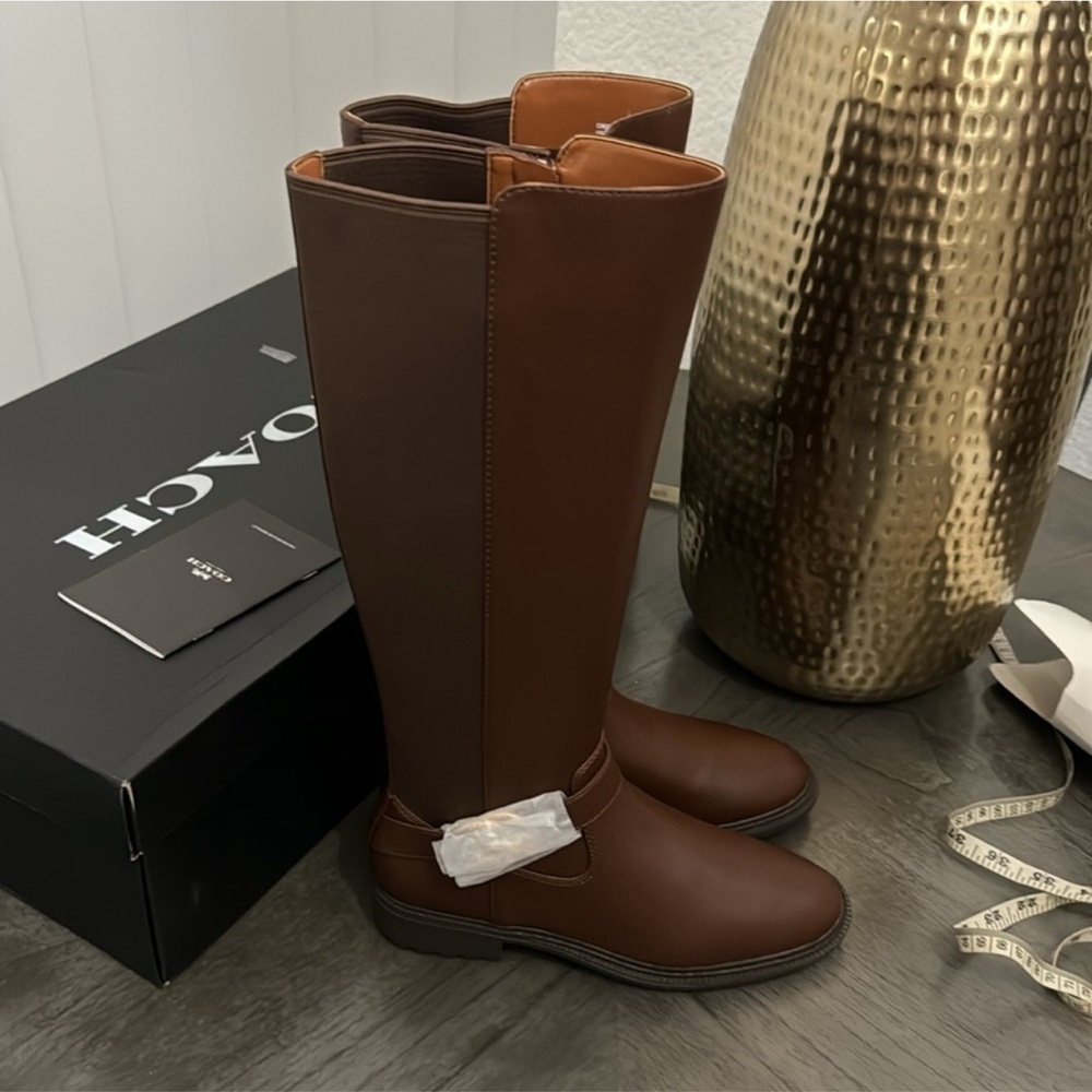 COACH Farrah Leather Boot - Picture 4 of 9